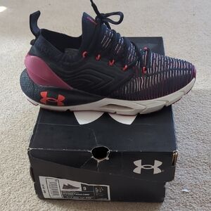 Under Armour Black and Purple Running Shoes